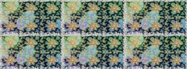 Raster altın pürüzsüz desen. Kusursuz altın desenli bukleler. Gri renklerde kusursuz desen. Doğu tarzında altın elementler arabesk.