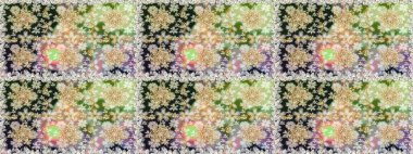 Raster illüstrasyonu. Altın elementli nötr renkler. Doğu tarzı arabesk. Kusursuz altın desenli bukleler. Raster altın desen.