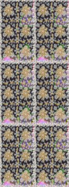 Doğu tarzı arabesk tarzında altın elementler. Kusursuz altın desenli bukleler. Gri renklerde kusursuz desen. Raster altın pürüzsüz desen.