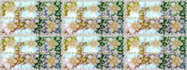 Raster oryantal süs. Tarafsız renklerde ve altın elementlerle. Kusursuz altın desen.