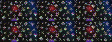 Gri ve mavi renkte çiçekler. Çiçekli karalama şeklinde Raster çiçek deseni. Nazik, narin çiçek arkaplanı.