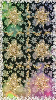 Gri ve nötr renklerde altın desenler ve altın elementler. Geleneksel oryantasyon süsü. Klasik klasik klasik arka plan. Kusursuz klasik raster altın desenli.