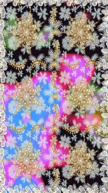 Gri ve nötr renklerde altın elementlerle kusursuz desen. Klasik klasik klasik arka plan. Klasik raster sarısı, kusursuz desen. Geleneksel oryantasyon süsü.