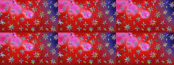 Sabıka fotoğraflarında, bebek kıyafetlerinde, duvar kâğıtlarında, paket kutularında falan kullanılabilir. Zarif, parlak ve eskiz kırmızı ve pembe çiçek deseni tasarımı.