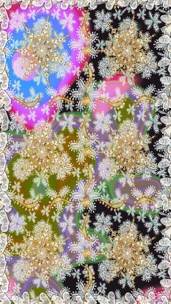 Raster oryantal süs. Barok tarzında kusursuz bir doğulu süsü. Gri renkli ve altın elementli altın desenli. Geleneksel klasik altın desen.