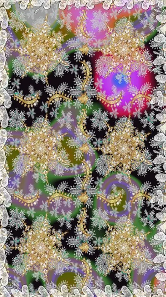 Kış sembolü, Mutlu Noeller, Mutlu yıllar 2019. Soyut duvar kâğıdı, ambalaj dekorasyonu. Gri ve nötr renklerde Raster altın deseni. Altın kar taneleri basit, pürüzsüz desen.