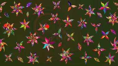 Tatil havası. Bahar mevsimi. Nazik romantik baskı. Raster güzel bir çiçek deseni çiziyor..