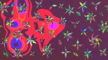 Güzel suluboya yaz çiçekleri deseni..