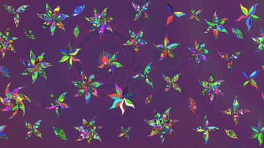 Yumuşak, bahar çiçekli arka plan. Mor ve mor renkli çiçekler. Raster çiçek desenli ve çiçekli..