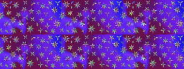 Sketch Floral Pattern in Raster illustration. Fancy fabric pattern. Colour Spring Theme sketch pattern Background. Flat Flower Elements Design.