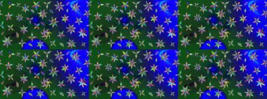 Desen, çizim, çiçek sınırı. Çiçek çelengi. Güzel, parlak, pürüzsüz kumaş, tuval. Kıvırcık, parlak örgü. Eski moda arka plan. Raster illüstrasyonu.