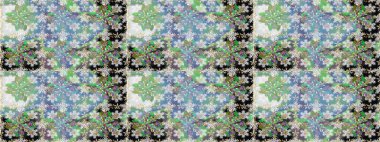 Tekrarlayan elementlerle kusursuz soyut arkaplan. Tarafsız ve altın desenli. Zarif raster klasik desen.