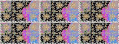 Duvar kâğıdı barok, İspanyol kumaşı. Kusursuz raster arka plan. Kusursuz çiçek deseni. Gri renklerde grafiksel, modern, pürüzsüz desen.