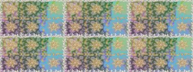 Raster altın pürüzsüz desen. Arkaplan, kumaş, altın duvar kağıdı. Düz elle çizilmiş klasik koleksiyon. Altın elementlerle nötr ve gri renklerde altın desen.