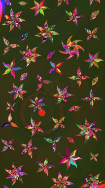 Raster illüstrasyonu. Flower eskiz arka planı. Şatafatlı bahar bahçesi dokusu. Çiçek deseni.