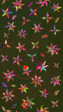 Tatil havası. Bahar mevsimi. Nazik romantik baskı. Raster güzel bir çiçek deseni çiziyor..