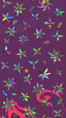 Simple cute pattern in small-scale flowers. Raster illustration. Floral sketch background for textile or book covers, manufacturing, wallpapers, print, gift wrap and scrapbooking.
