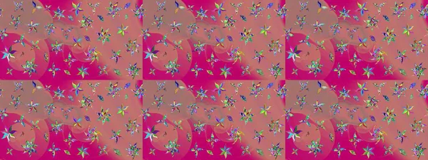 Çiçek deseni. Flower eskiz arka planı. Şatafatlı bahar bahçesi dokusu. Raster illüstrasyonu.