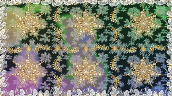 Klasik raster sarısı, kusursuz desen. Çiçek süsü kumaş deseni, cam, çiçek desenli metal gri ve nötr renklerde altın elementler..