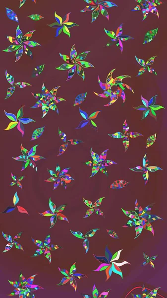 Millefleur 'lar. Tekstil, kumaş, kapaklar, duvar kağıtları, baskı, naylon, koleksiyon defteri, örgü, dekupaj için güzel bir eskiz. Küçük kahverengi ve yeşil renkte güzel bir besin torbası deseni, çiçekler..