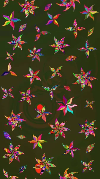 Tatil havası. Bahar mevsimi. Nazik romantik baskı. Raster güzel bir çiçek deseni çiziyor..