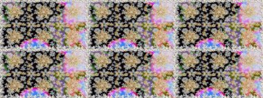 Geleneksel raster ve altın desen. Damask pürüzsüz süsü. Gri ve nötr renkler üzerinde klasik oryantal desen.