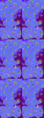 Fantezi çiçekli eskiz deseni, doğal duvar kağıdı, çiçek desenli kıvrım çizimi. Paisley el çizimi elementler. Ev dekoru.