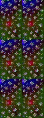 Doodle çiçekler ve dalları, otlar ve çiçekler. Elle çizilmiş. Raster resim. Güzel kumaş deseni.