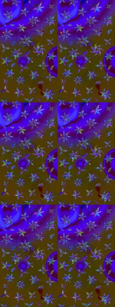 Eskiz klasiği. Raster Şirin kumaş deseni. Renkli Bahar Teması eskiz kalıbı. Düz Çiçek Elementleri Tasarımı.