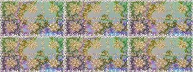 Paisleys zarif çiçek desenli arkaplan duvar kâğıdı çizimi klasik stil, modern 3D çizgili sanat eseri altın ve nötr desenli çiçek yaprakları ve süslemeleri..