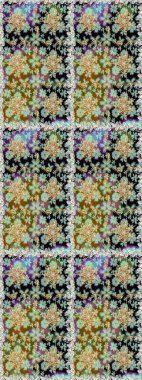 Kusursuz oryantal klasik altın desen. Tarafsız ve kahverengi renklerde altın tekrarlayan elementler içeren Raster soyut arkaplanı.