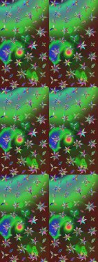 Tony 'nin kumaş kalıbını çiz. Küçük çiçekteki sevimli çiçek deseni. Modaya uygun kumaş deseni. Raster illüstrasyonu.