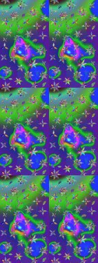 Eski usul küçük çiçekli şirin bir eskiz deseni. Raster illüstrasyonu. Kumaş, duvar kağıdı ve kağıt üzerine baskı yapmak için gelişen arka plan. Moda arka planında parlak buketler.