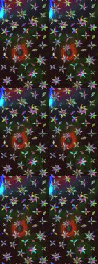 Tebrik kartı geçmişi, boyama kitabı, arkaplan ve tekstil için kullanılabilir. Etnik Mandala havlusu. Raster Henna tarzı. Sınır Kızılderili çiçekli paisley patten. Taslak süsleme izi.