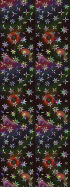 Nazik romantik baskı. Bahar mevsimi. Tatil havası. Raster güzel bir çiçek deseni çiziyor..