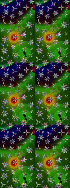 Tomurcukları çiçek olan sevimli bir çiçek deseni. Eskiz geçmişi. Raster illüstrasyonu. Kumaş, tekstil, duvar kağıdı baskısı için. Eski usul. Raster..