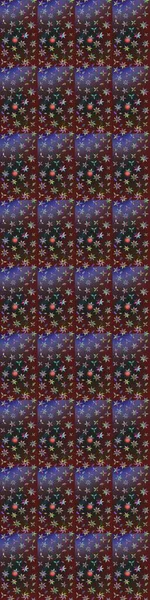 Mor ve kahverengi renkli parlak çiçekli halı deseni.