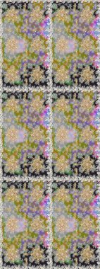 Antika altın tekrarlanabilir duvar kağıdı. Gri renklerdeki altın element. Barok tarzında altın çiçekli süs. Damask pürüzsüz tekrarlama deseni.