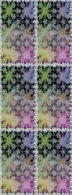 Damask arkaplanı tekerrür ediyor. Barok tarzında altın çiçek süsü. Antika altın tekrarlanabilir duvar kağıdı. Gri renklerdeki altın element.