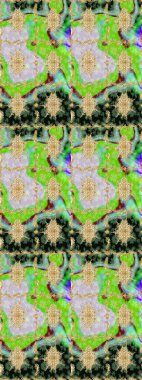 Süslü raster dekorasyonu. Barok tarzında duvar kâğıdı tasarımı için eskiz şablonu arka planı. Altın elementlerle yeşil renklerde altın desen.