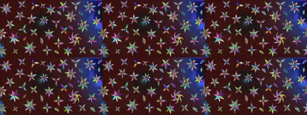 Gömlek, arka plan modelini çiz. Tropik çiçekler. Kahverengi ve mor renkte çiçekler.