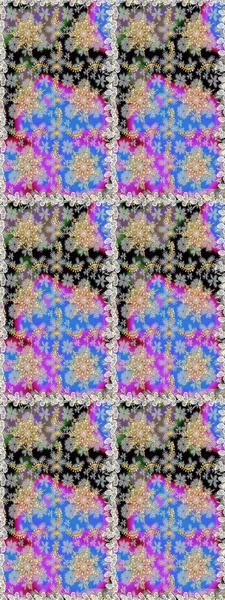 Barok tarzında altın çiçek süsü. Antika altın tekrarlanabilir duvar kağıdı. Gri renklerdeki altın element. Damask arkaplanı tekrarlayan kusursuz desen.