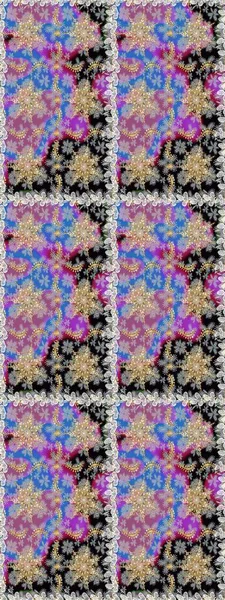 Gri renklerde, altın çiçekli altın desenler. Senin tasarımın için, duvar kağıdı. Altın rengi, kusursuz çizim. Raster geometrik arkaplanı.