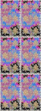 Damask arkaplanı tekerrür ediyor. Antika altın tekrarlanabilir duvar kağıdı. Barok tarzında altın çiçek süsü. Tarafsız ve gri renkler üzerine altın element.