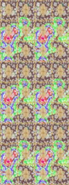 Eskiz desenli oryantal süs. Raster altın tekstil baskısı. Altın elementlerle nötr renklerde altın desen. Çiçek kiremitleri. İslam tasarımı.