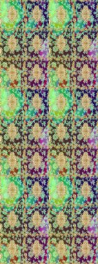 Doğu tarzı element. Davetiyeler, kartlar, web sayfası için Raster illüstrasyon. Altın desenli çiçek dekoru. Tasarım şablonu için çizgi çizimi sınırı. Yeşil renkte altın element.