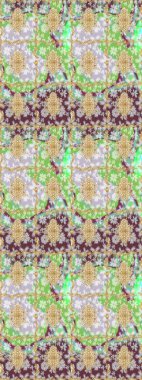 Tasarım için Damask çizim kalıbı. Tarafsız renklerde altın elementlerle Raster çizim deseni.