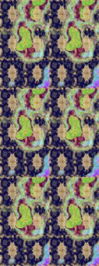 Klasik çiçek dokusu. Kraliyet retro 'su mavi renkte. Kart, duvar kağıdı, ambalaj ve tekstil için klasik tasarım. Raster illüstrasyonu. Eskiz kalıbı altın elementler. Altın şablon.