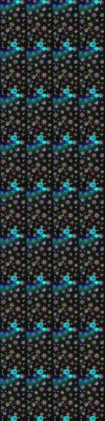 Raster illüstrasyonundaki çiçek desenli çizim. Gri ve mavi renkte çiçekler. Renkli Bahar Teması eskiz kalıbı. Düz Çiçek Elementleri Tasarımı.