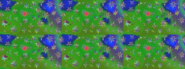 Düz Çiçek Elementleri Tasarımı. Renkli Bahar Teması eskiz kalıbı. Parlak arkaplan eskiz desenli çiçekli fantezi tasarımı.